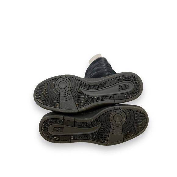 Nike Women's Sz 8 Boot Sneaker Hoodie Lined Chelsea Tall Slouch Leather Grey - Picture 8 of 8